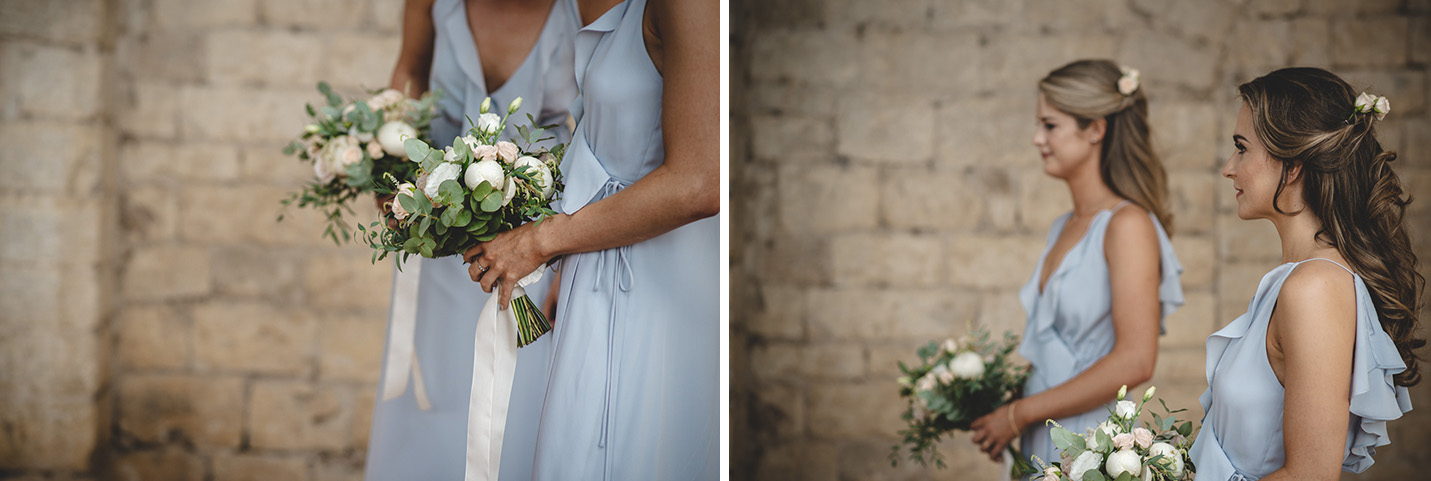 Bridesmaid for a wedding in florence